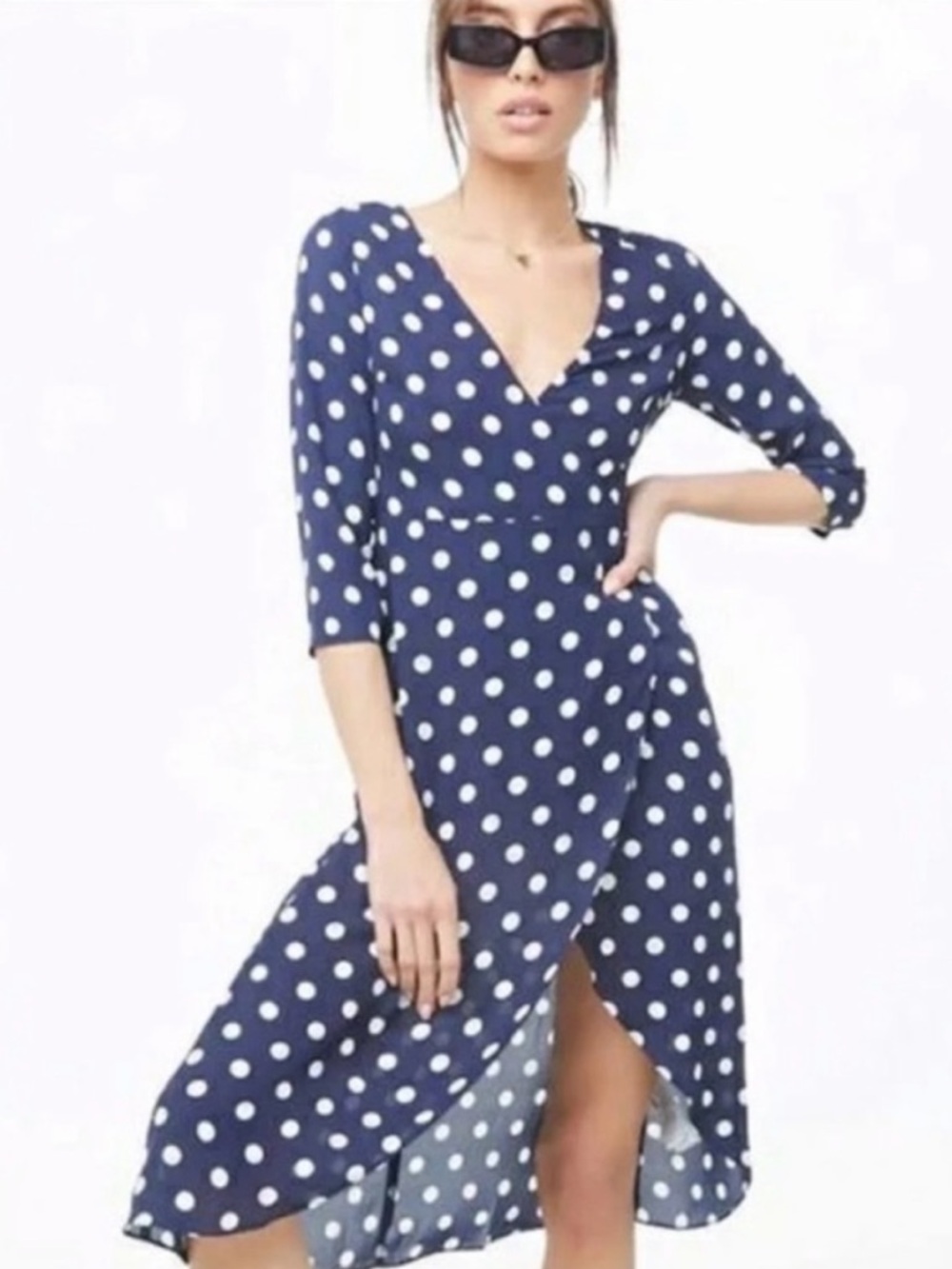 Forever 21 Polka Dot Wrap Dress